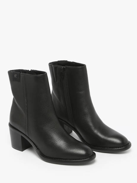 Enkellaarsjes Met Hak Uit Leder Tamaris Zwart women 45 ander zicht 2